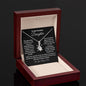 To My Precious Daughter / Gift from Mom / Gift from Dad / Alluring Beauty Necklace / Personalized Message Card