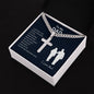 To My Dad / Cuban Chain with Personalized Artisan Cross Necklace