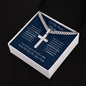 To my Amazing Husband / Love Your Wife / Personalized Steel Cross on Cuban Chain