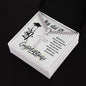 Graduation Gift for Him / Cuban Link Chain with Personalized Artisan Cross