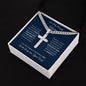 To My Amazing Husband / Cuban Chain with Personalized Artisan Cross Necklace