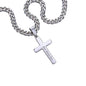 To My Amazing Husband / Personalized Steel Cross with Cuban Chain