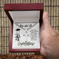 Graduation Gift for Him / Cuban Link Chain with Personalized Artisan Cross