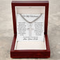 To My Husband / Cuban Chain with Personalized Artisan Cross Necklace