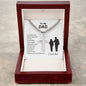 To My Dad / Cuban Chain with Personalized Artisan Cross Necklace