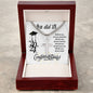 Graduation Gift for Him / Cuban Link Chain with Personalized Artisan Cross