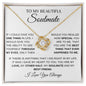 To My Soulmate / My Best Friend / Love Knot Necklace / Personalized Message Card