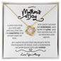 Happy Mother's Day / Grateful for You / Love Knot Necklace / Personalized Message Card