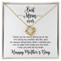 Happy Mother's Day / Best Mom Ever / Love Knot Necklace