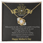 Best Mom in the World / Happy Mother's Day / Love Knot Necklace