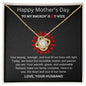 Happy Mother's Day / To my Smokin' Hot Wife / Love Knot Necklace