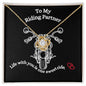 To My Riding Partner / One Sweet Ride / Love Knot Necklace