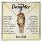 To My Daughter / This Old Lion / Love, Dad / Love Knot Necklace