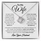 To My Wife / All Worth It / Love Knot Necklace / Personalized Message Card