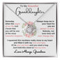 To My Granddaughter / Most Beautiful Chapters/ Gift from Grandma / Gift from Grandpa / Love Knot Necklace / Personalized Message Card