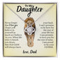To My Daughter / This Old Lion / Love, Dad / Love Knot Necklace