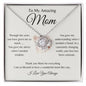 To My Amazing Mom / Love Knot Necklace / Personalized Message Card