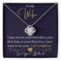 To My Wife / Love Your Husband / Love Knot Necklace