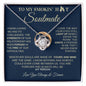 To My Smokin' Hot Soulmate / Love Forged in Fire / Love Knot Necklace / Personalized Message Card