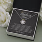 To My Badass Mom / Love knot necklace / Personalized Message Card