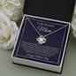 To My Beautiful Mom / Happy Mother's Day / Love Knot Necklace