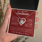 To My Beautiful Soulmate / Love Knot Necklace / Personalized Message Card