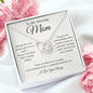 To My Amazing Mom / Love Knot Necklace / Personalized Message Card