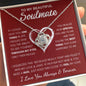 To My Beautiful Soulmate / Love Knot Necklace / Personalized Message Card