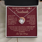 To My Smokin' Hot Soulmate / Love Forged in Fire / Love Knot Necklace / Personalized Message Card