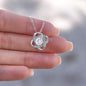 To My Amazing Daughter / Gift from Mom / Gift from Dad / Love Knot Necklace / Personalized Message Card