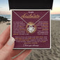 To My Soulmate / Love Knot Necklace / Personalized Message Card
