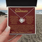 To My Soulmate / You Deserve a Relationship as Beautiful as You Are / Love Knot Necklace