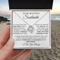 To My Soulmate / My Best Friend / Love Knot Necklace / Personalized Message Card