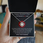 Happy Mother's Day / To my Smokin' Hot Wife / Love Knot Necklace