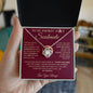 To My Smokin' Hot Soulmate / Love Forged in Fire / Love Knot Necklace / Personalized Message Card
