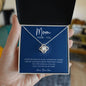 Happy Mother's Day / Mom- Thank You / Love Knot Necklace / Gift from Son / Gift from Daughter / Personalized Message Card