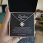 To My Badass Mom / Love knot necklace / Personalized Message Card