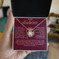 To My Soulmate / Love Knot Necklace / Personalized Message Card