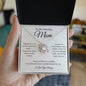 To My Amazing Mom / Love Knot Necklace / Personalized Message Card
