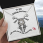 To My Riding Partner / One Sweet Ride / Love Knot Necklace