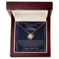 To My Beautiful Mom / Happy Mother's Day / Love Knot Necklace
