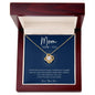 Happy Mother's Day / Mom- Thank You / Love Knot Necklace / Gift from Son / Gift from Daughter / Personalized Message Card