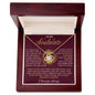 To My Soulmate / Love Knot Necklace / Personalized Message Card