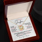 To My Beautiful Daughter / Most Beautiful Chapters/ Gift from Mom / Gift from Dad / Love Knot Necklace / Personalized Message Card