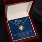 Happy Mother's Day / Mom- Thank You / Love Knot Necklace / Gift from Son / Gift from Daughter / Personalized Message Card
