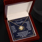 To My Beautiful Daughter/ Gift from Mom / Gift from Dad / Love Knot Necklace / Personalized Message Card