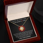 Happy Mother's Day / To my Smokin' Hot Wife / Love Knot Necklace