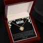To My Mom / Love Knot Necklace / Personalized Message Card