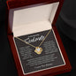 To My Amazing Soulmate / I Want to be Your Last Everything / Love Knot Necklace / Personalized Message Card