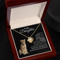 To My Daughter /This Old Lioness /Gift from Mom/ Love Knot Necklace / Personalized Message Card